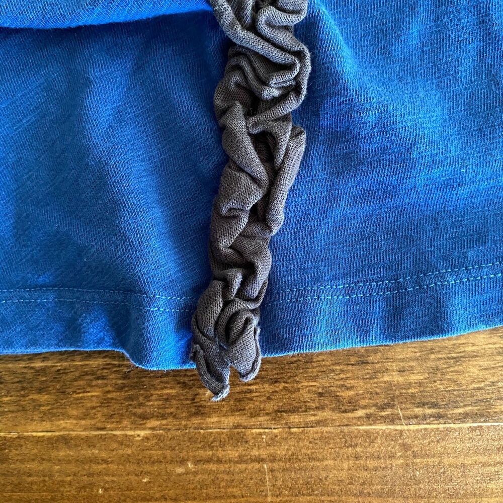 Tea Collection Blue Ruffle Dress Girls' 2 - Picture 6 of 7